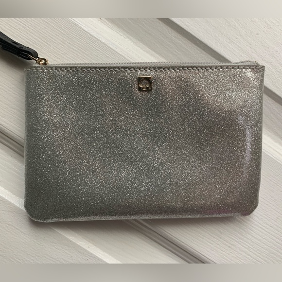 Kate Spade Silver Glitter Wristlet - Picture 8 of 9